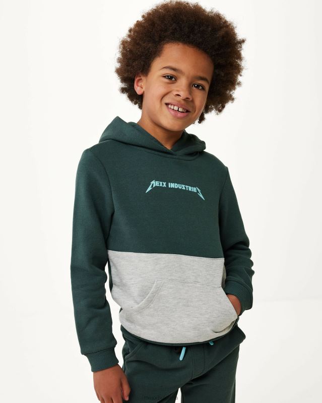 colorblock hoody тъмен зелено момчета X4BJ4948 Mexx - Image 2