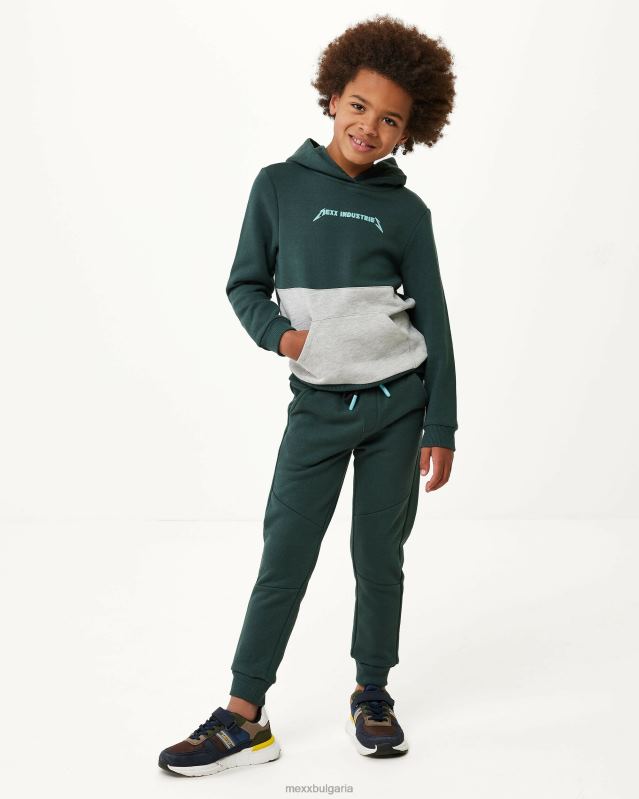 colorblock hoody тъмен зелено момчета X4BJ4948 Mexx - Image 3