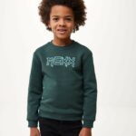 crewneck лого носач тъмен зелено момчета X4BJ4943 Mexx