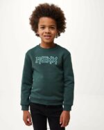 crewneck лого носач тъмен зелено момчета X4BJ4943 Mexx