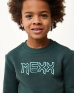 crewneck лого носач тъмен зелено момчета X4BJ4943 Mexx - Image 4