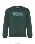 crewneck лого носач тъмен зелено момчета X4BJ4943 Mexx - Image 6