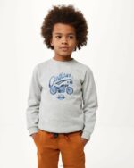 crewneck произведение на изкуството пуловер меле сиво момчета X4BJ4929 Mexx - Image 2