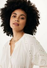 макси рокля broidery off white бежово Жени X4BJ422 Mexx - Image 5