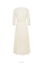 макси рокля broidery off white бежово Жени X4BJ422 Mexx - Image 7