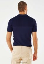 плетено поло военноморски флот мъже X4BJ4607 Mexx - Image 4