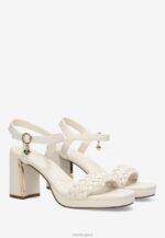 сандали с ток lewy off white бежово Жени X4BJ4327 Mexx - Image 4