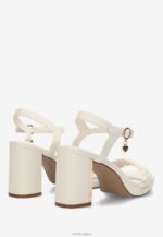 сандали с ток lewy off white бежово Жени X4BJ4327 Mexx - Image 5