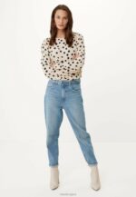 Mom jeans с висока талия crown bleach син Жени X4BJ421 Mexx - Image 3