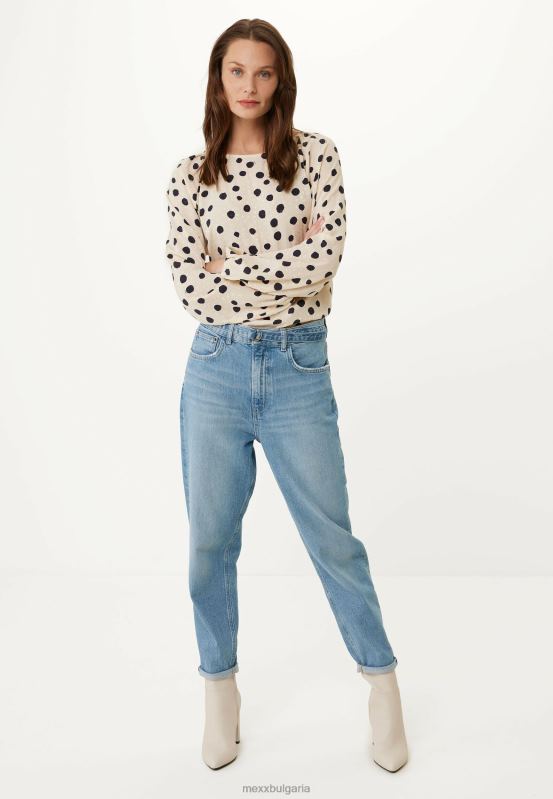 Mom jeans с висока талия crown bleach син Жени X4BJ421 Mexx - Image 3
