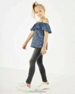 Nikkie дънки с тесни крака Jegging Smoke шварц момичета X4BJ4850 Mexx - Image 3