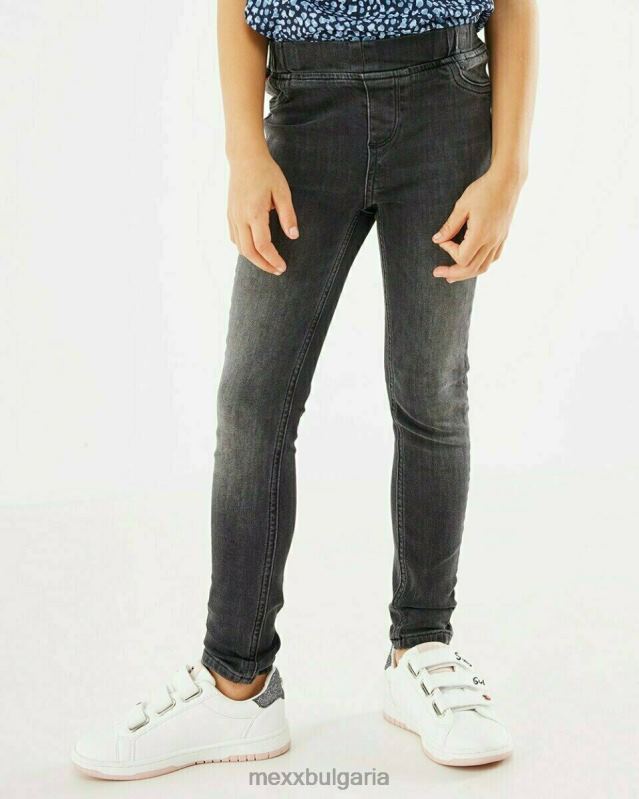 nikkie_d0b4d18ad0bdd0bad0b8_d181_d182d0b5d181d0bdd0b8_d0bad180d0b0d0bad0b0_jegging_smoke_d188d0b2d0b0d180d186_d0bcd0bed0bcd0b8d1.jpg Nikkie дънки с тесни крака Jegging Smoke шварц момичета X4BJ4850 Mexx - Image 1